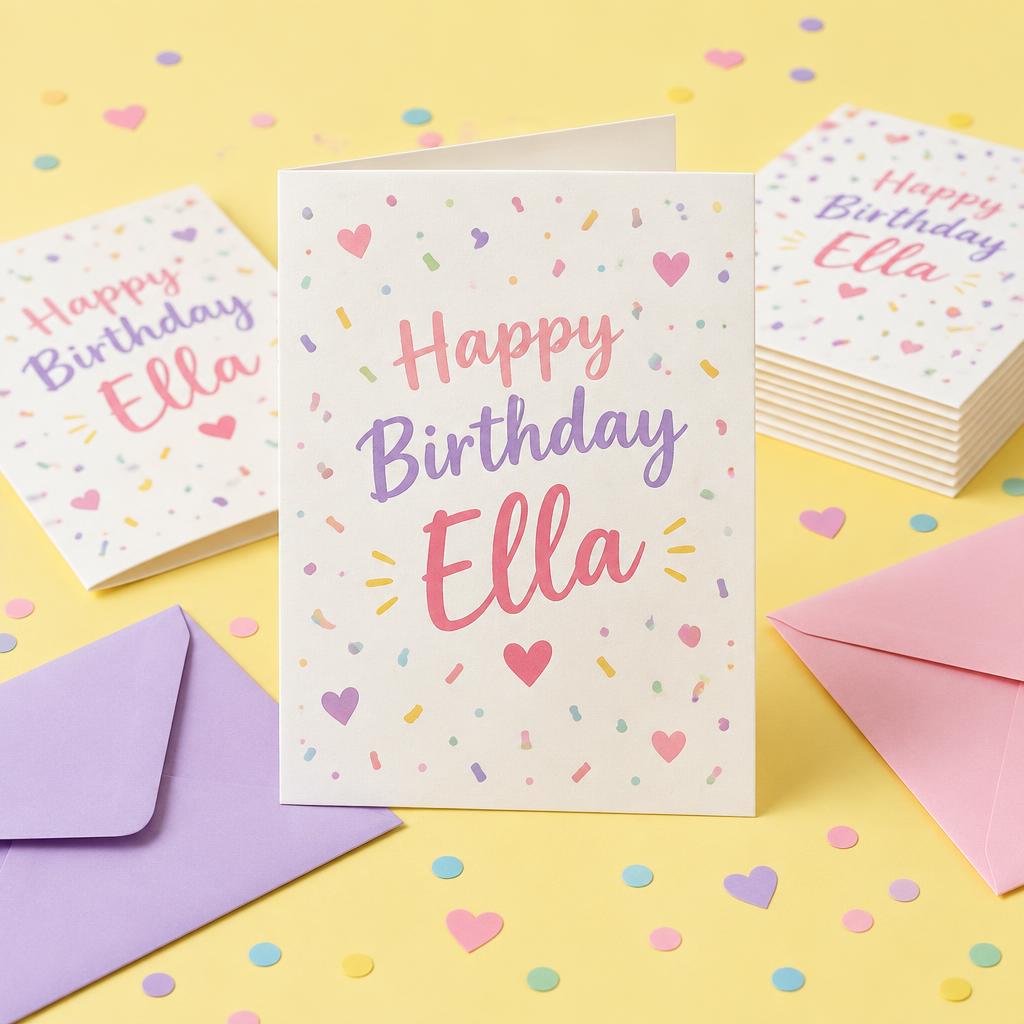 Personalised birthday cards